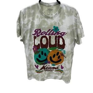 Rolling Loud Adult LG Miami Hard Rock Stadium 2023 Tie Dyed Graphic T-shirt